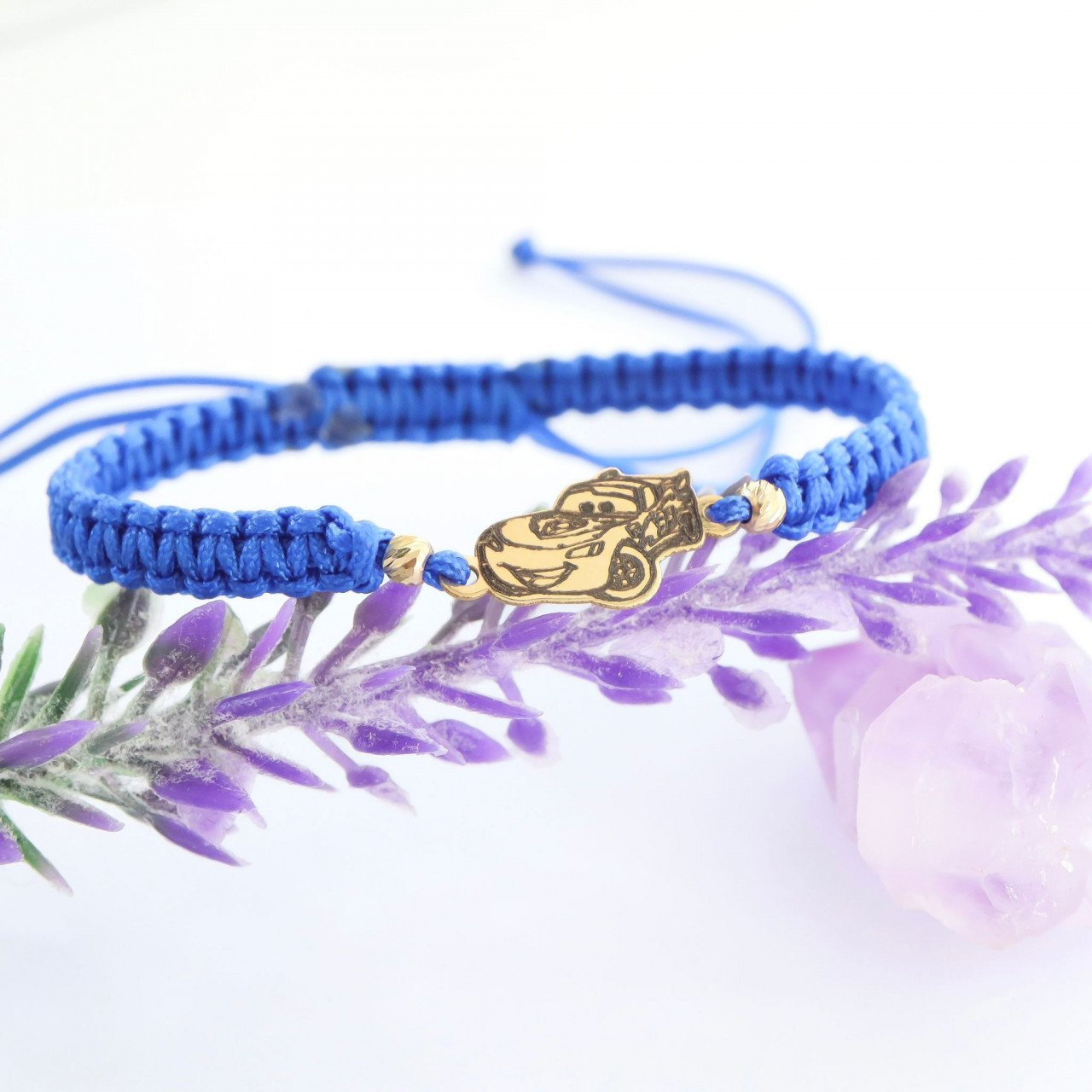 Bracelet with gold characters