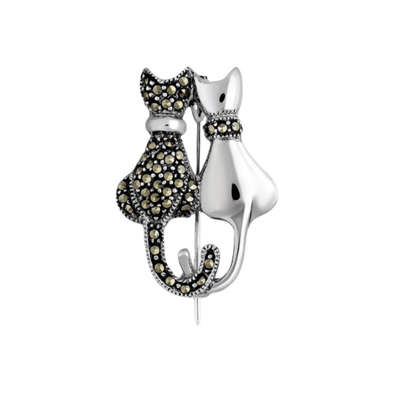 Silver martissor brooch