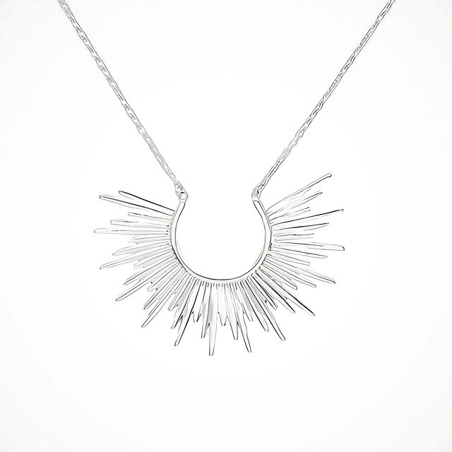 Sunbeam necklace in 925 silver