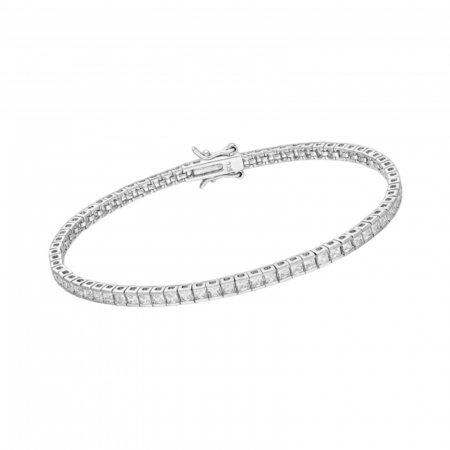 Silver tennis bracelet