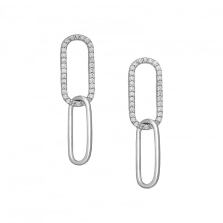 earring links in fine silver