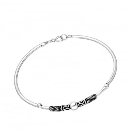Fixed bracelet in 925 silver tribal model