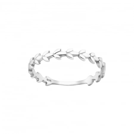 Wheat ear silver ring