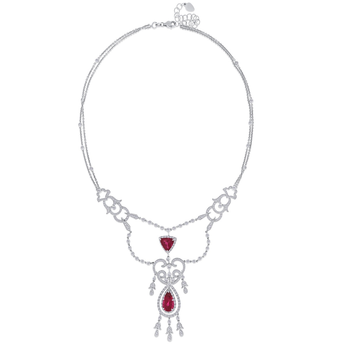 gold and tourmaline necklace
