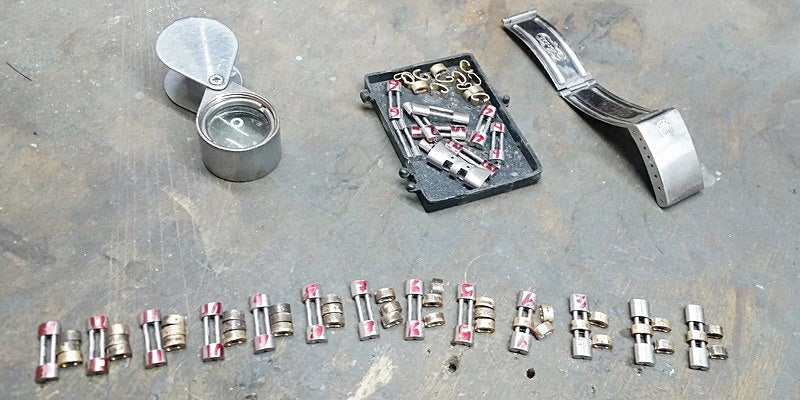 creation of personalized gold rolex watch straps
