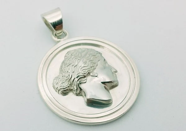 personalized silver medal