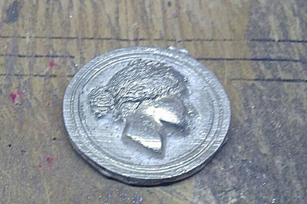 rough foundry silver photographic medal