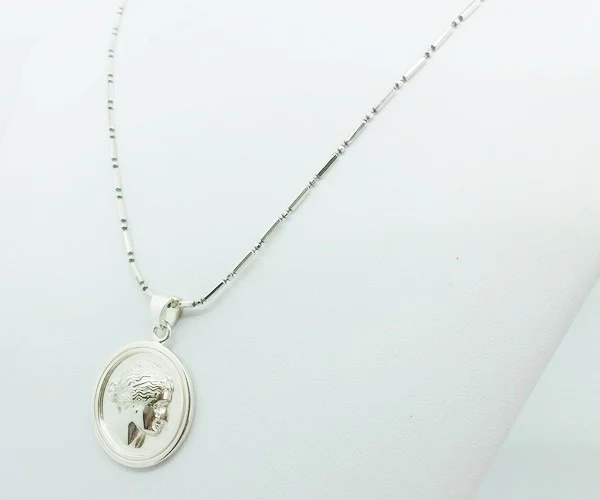 medal with photoengraving in solid silver