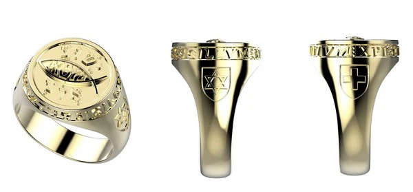 3D modeling Jewish ring project