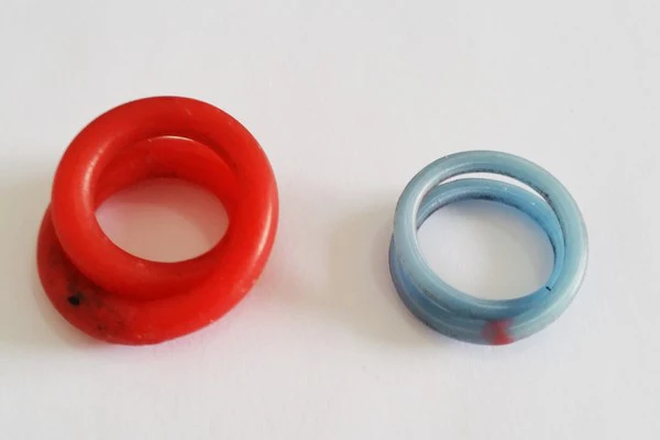 Wax models of a large silver women's ring