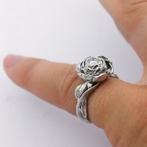 large diamond engagement ring