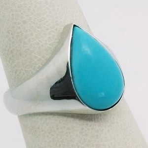 ring with large turquoise stone for women