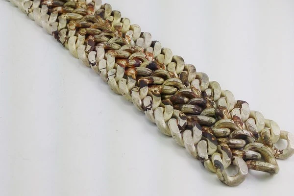 triple curb bracelet in silver