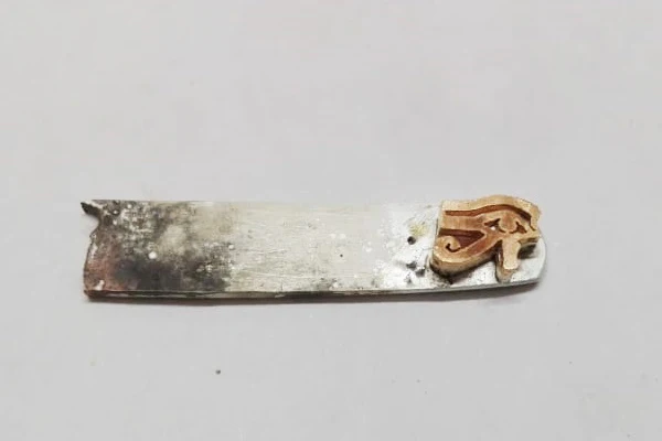 eye of horus soldering on silver plate