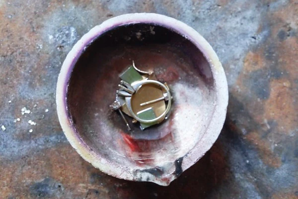 white gold casting for diamond engagement ring