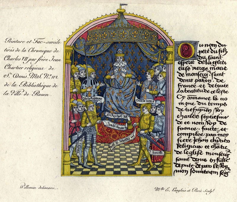 Sacred Charles VII, depicted with his attributes of power