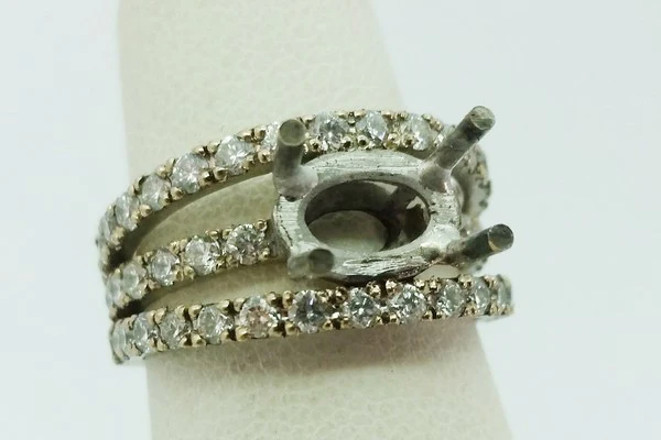 ring with large diamond set