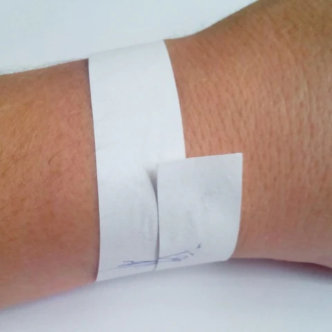 measure the circumference of your wrist with a strip of paper
