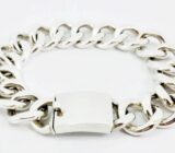Make a large women’s link bracelet in silver